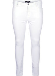 Højtaljede super slim Amy jeans, Hvid