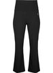 Flared træningsbukser med høj talje, Sort, Packshot image number 0