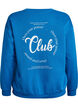 Sweatshirt med tekstprint, Bl&aring;, Packshot image number 1
