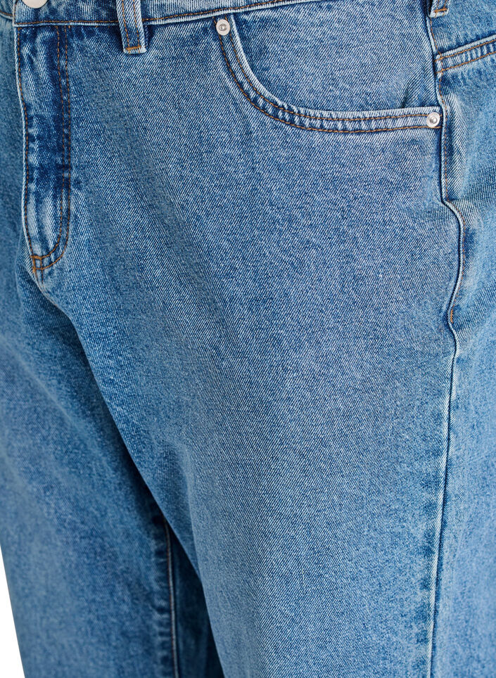 Mille mom fit jeans med h&oslash;j talje, Bl&aring;, Packshot image number 2