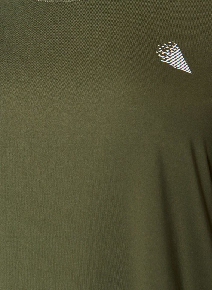 Tr&aelig;ningsbluse med 3/4 &aelig;rmer, Gr&oslash;n, Packshot image number 2