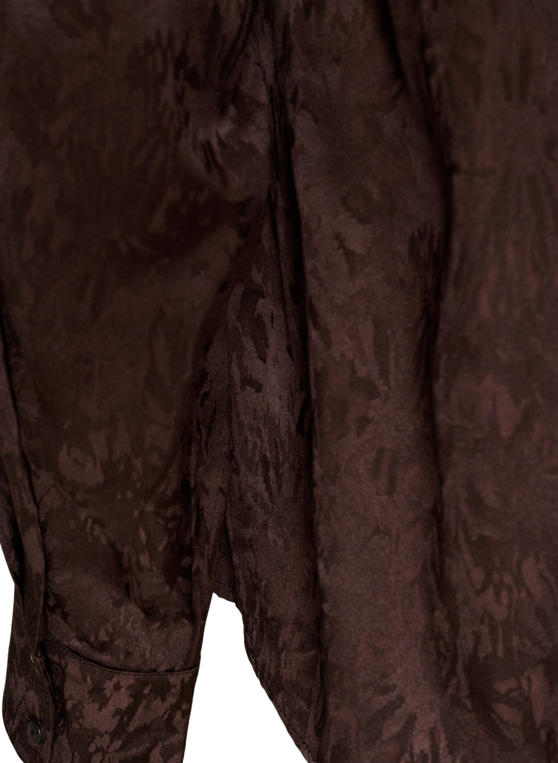 ZizziSkjorte med tone-i-tone paisleym&oslash;nster, Brun, Packshot image number 3