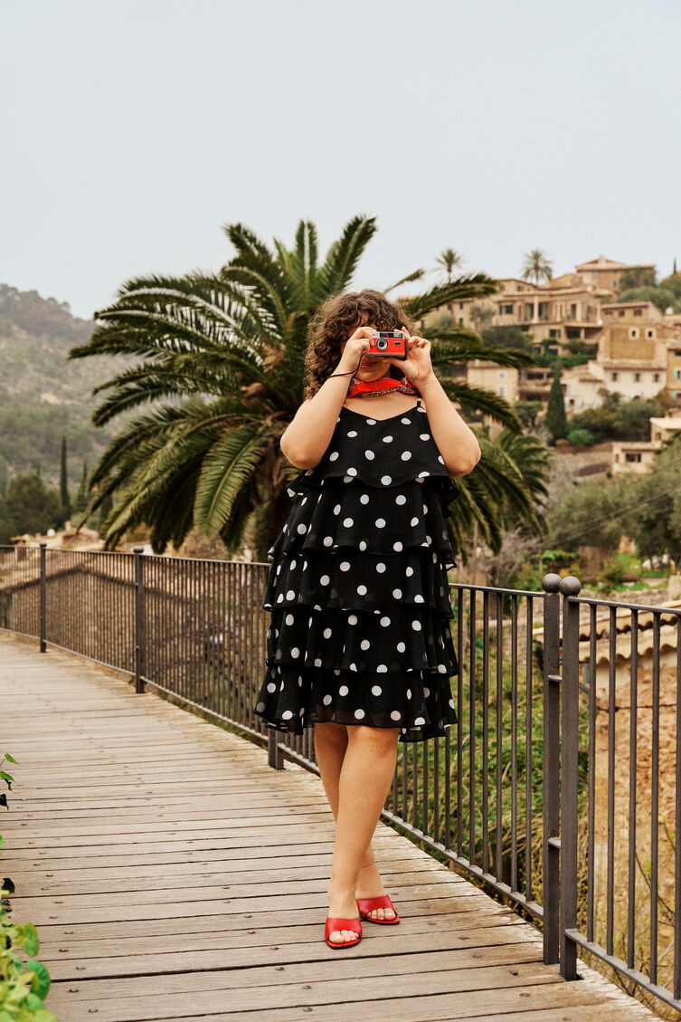 Prikket elegance med kant, , Model