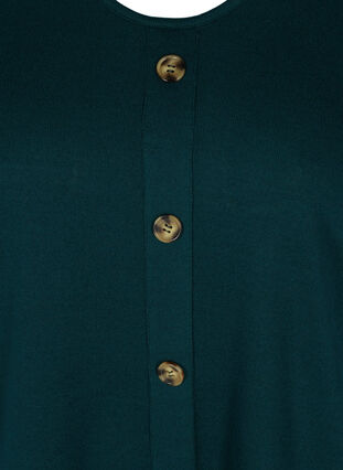 Bluse med knapper og 3/4 ærmer, Ponderosa Pine, Packshot image number 2