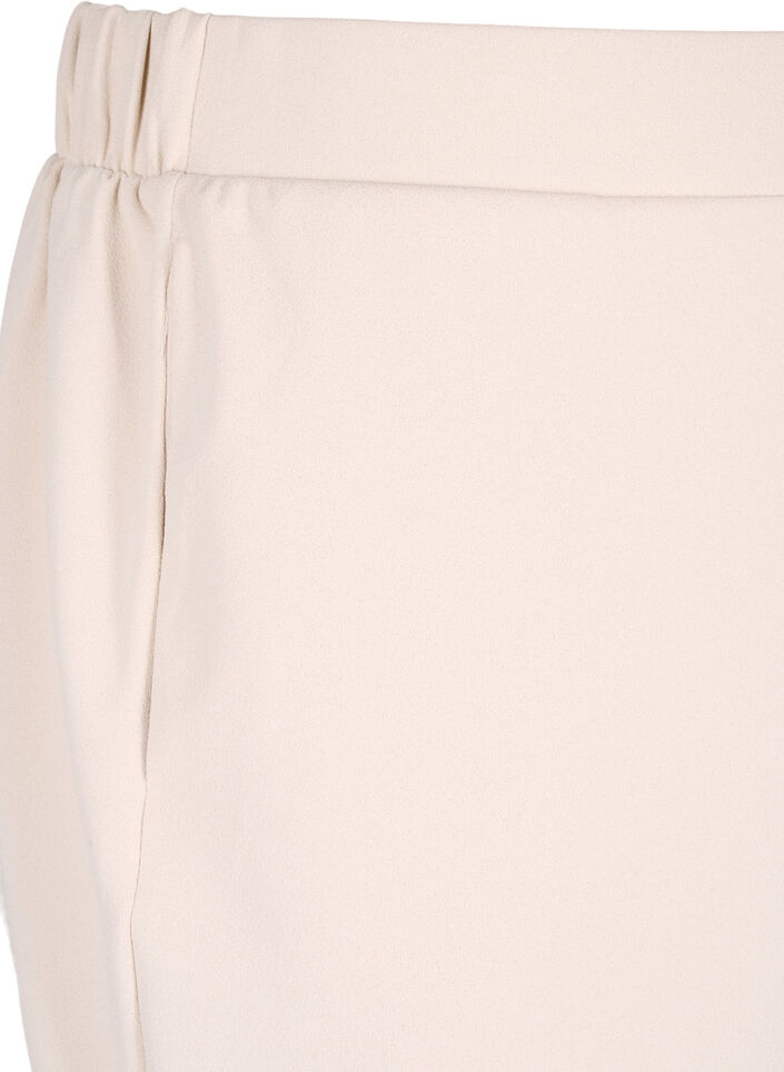 L&oslash;se shorts med lommer, Beige, Packshot image number 2