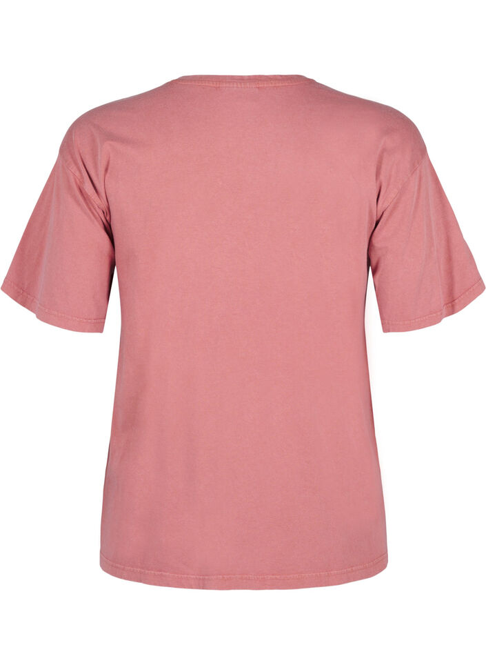 T-shirt med perler, Heather Rose Washed, Packshot image number 1
