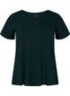 Ensfarvet basis t-shirt i bomuld, Gr&oslash;n, Packshot image number 0