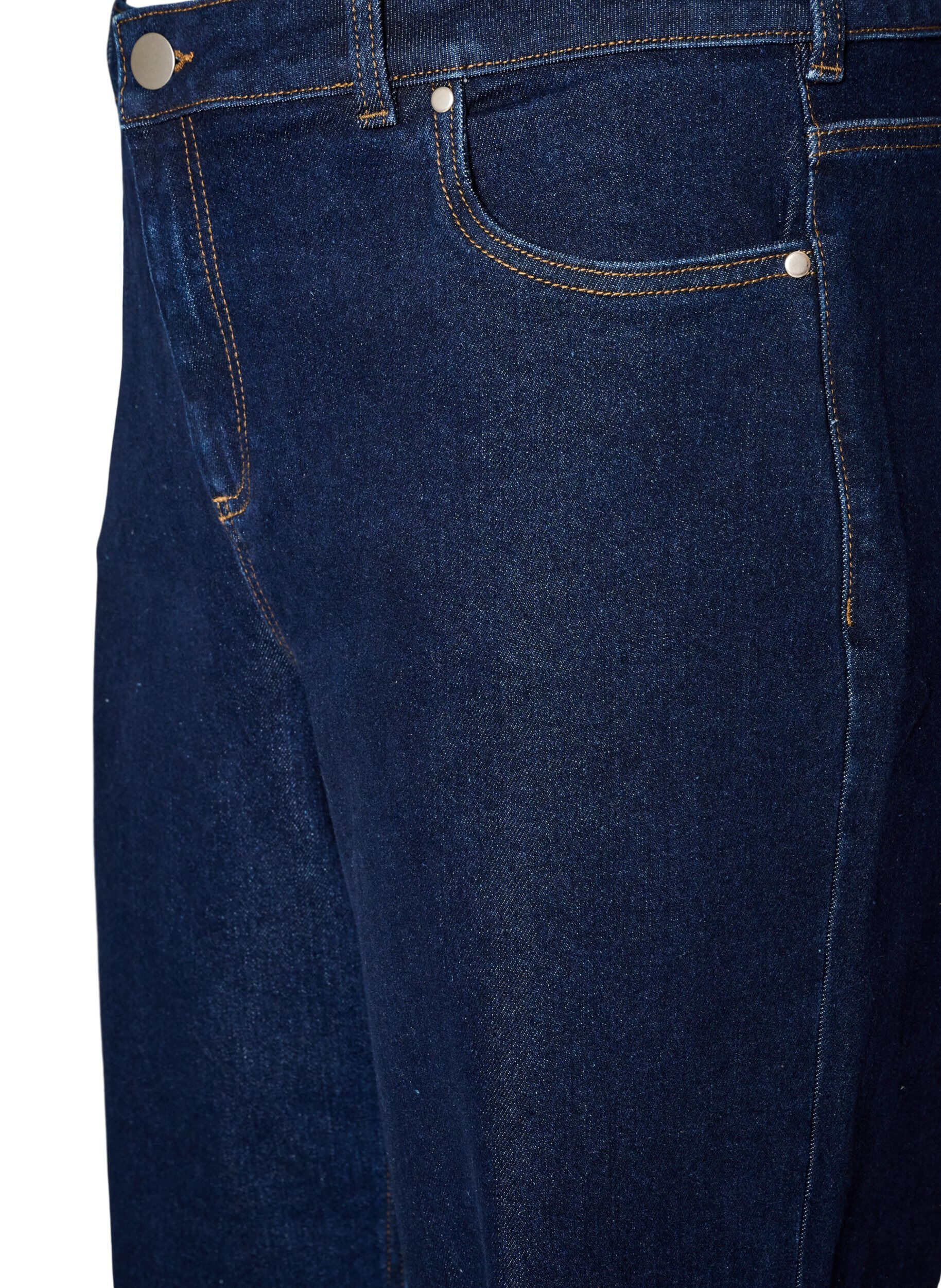 ZizziMyra jeans med h&oslash;j talje og wide fit, Bl&aring;, Packshot image number 2