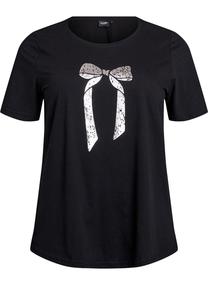 FLASH - T-shirt med motiv, Sort, Packshot image number 0
