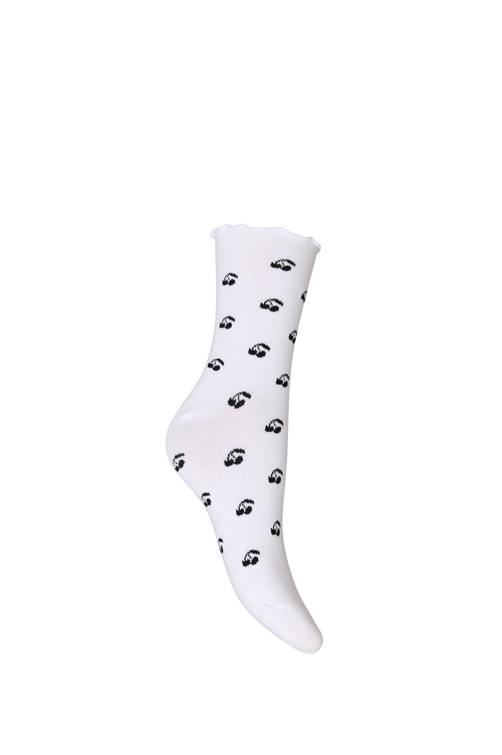 ZizziBomuldsstr&oslash;mper med motiver, Hvid, Packshot image number 1