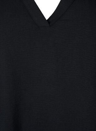 Ærmeløs top med rynkedetaljer, Black, Packshot image number 2