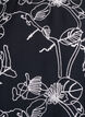 Kort&aelig;rmet bluse med broderet m&oslash;nster, Sort, Packshot image number 2