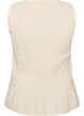 &AElig;rmel&oslash;s top i bomuld og h&oslash;r med smock, Vanilla, Packshot image number 1