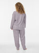 Bomulds pyjamas-skjorte med brystlomme, R&oslash;d, Model image number 2