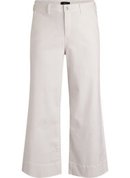 Myra wide fit jeans med h&oslash;j talje, Hvid