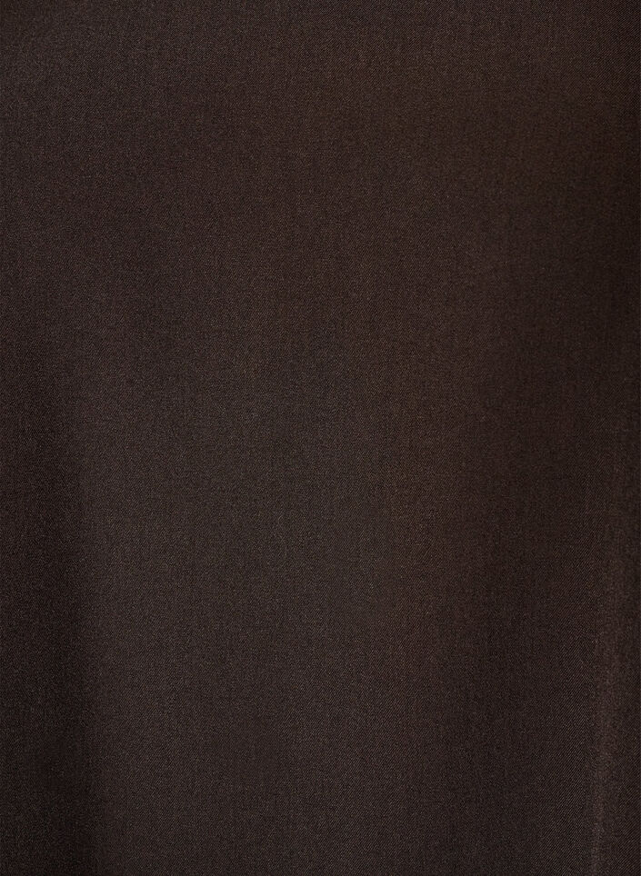 &AElig;rmel&oslash;s kjole med n&aring;lestriber og A-form, Brun, Packshot image number 2