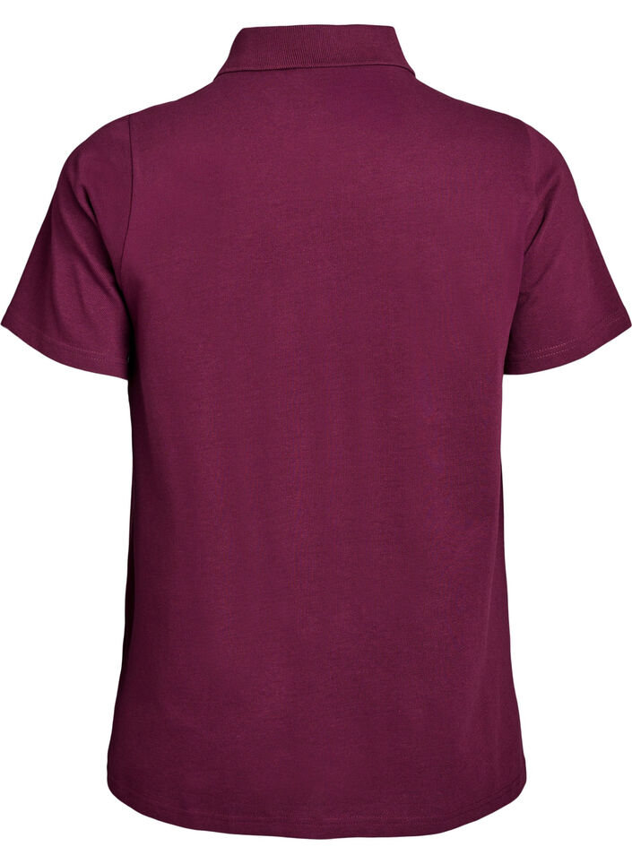 Poloshirt med korte &aelig;rmer, R&oslash;d, Packshot image number 1