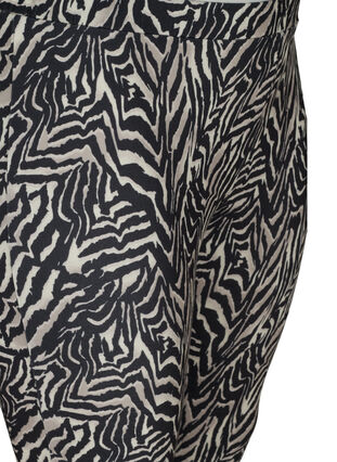 3/4 leggings med print, Black Zebra AOP, Packshot image number 2
