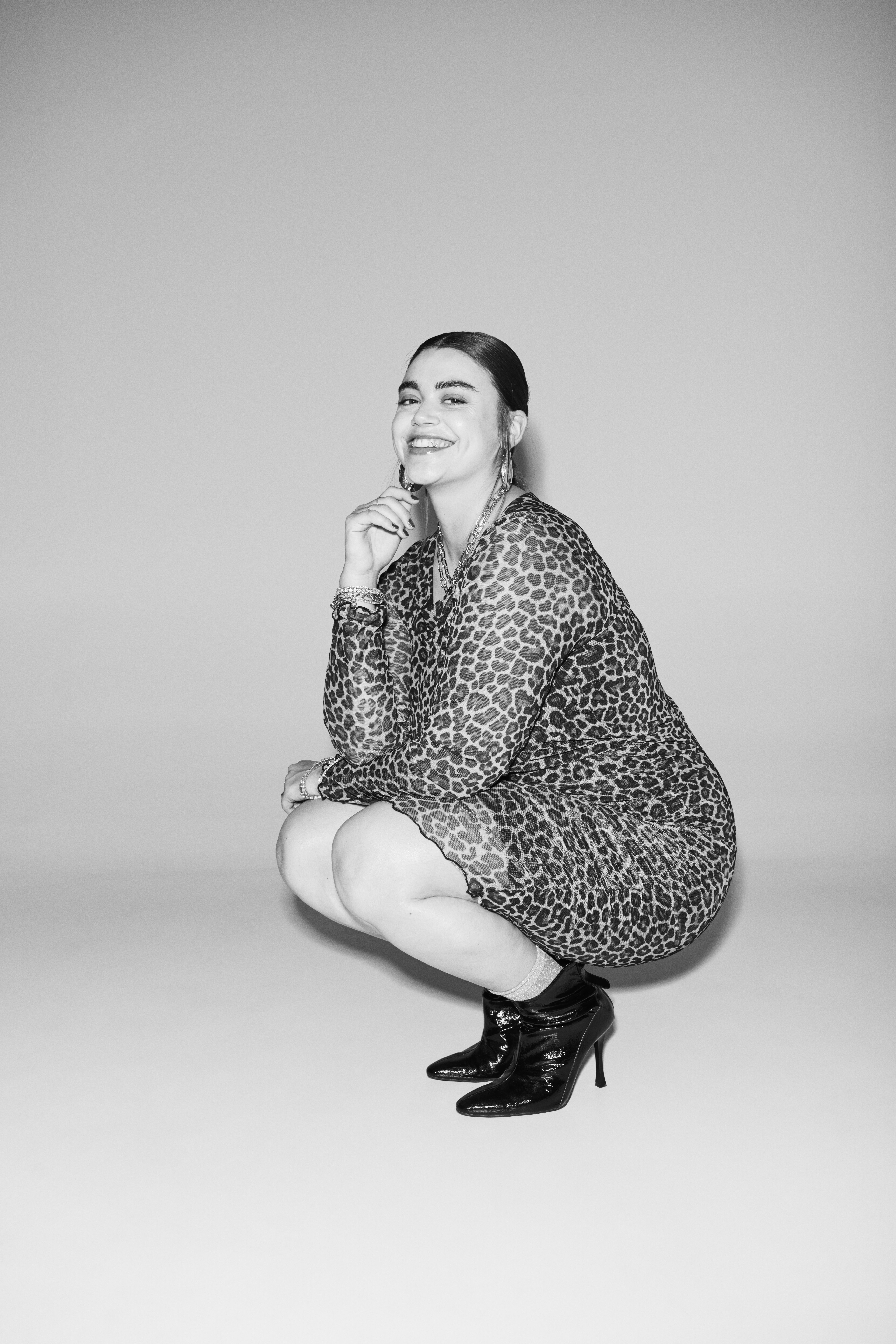 Zizzi Leopard kjole, , Model