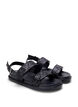 Wide fit - Glitter sandal med velcrolukning, Sort, Packshot image number 1