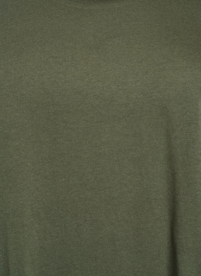 Kort&aelig;rmet t-shirt i bomuldsblanding, Gr&oslash;n, Packshot image number 2