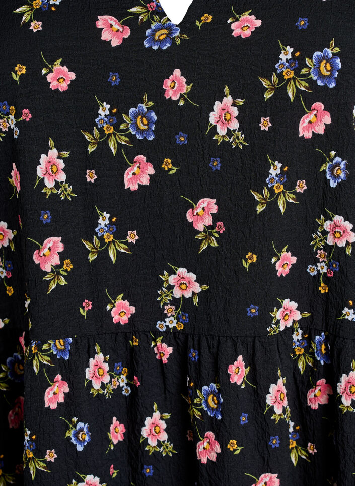 Kort kjole med A-facon, Sort, Packshot image number 2