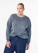 Sweatshirt med broderet Milano-motiv, Grå, Model image number 0