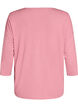 Jerseybluse med 3/4 &aelig;rmer, Lyser&oslash;d, Packshot image number 1