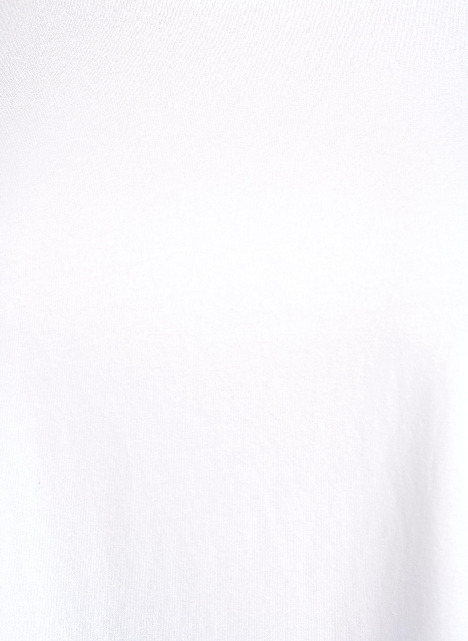 ZizziBasis jerseybluse med lange &aelig;rmer, Hvid, Packshot image number 2