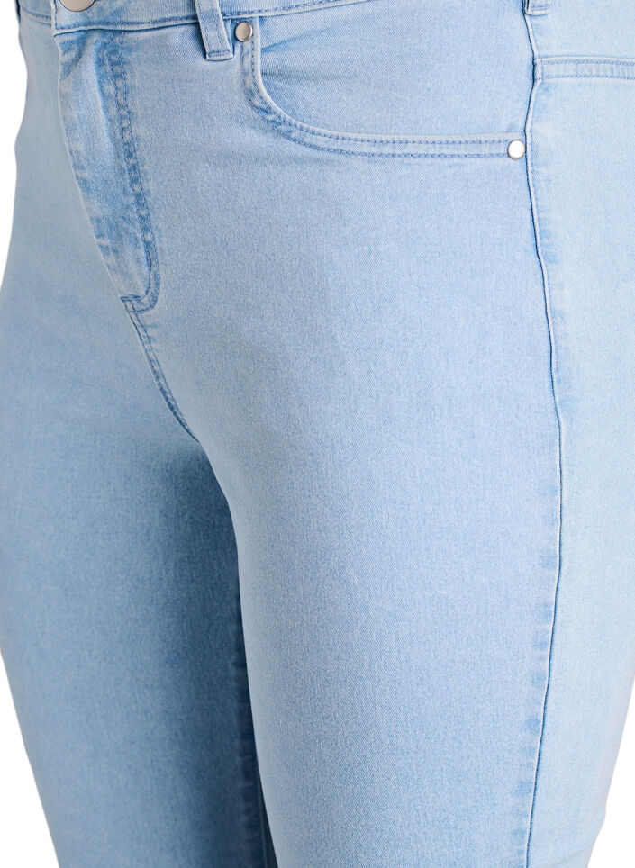 Amy jeans med h&oslash;j talje og super slim fit, Bl&aring;, Packshot image number 2