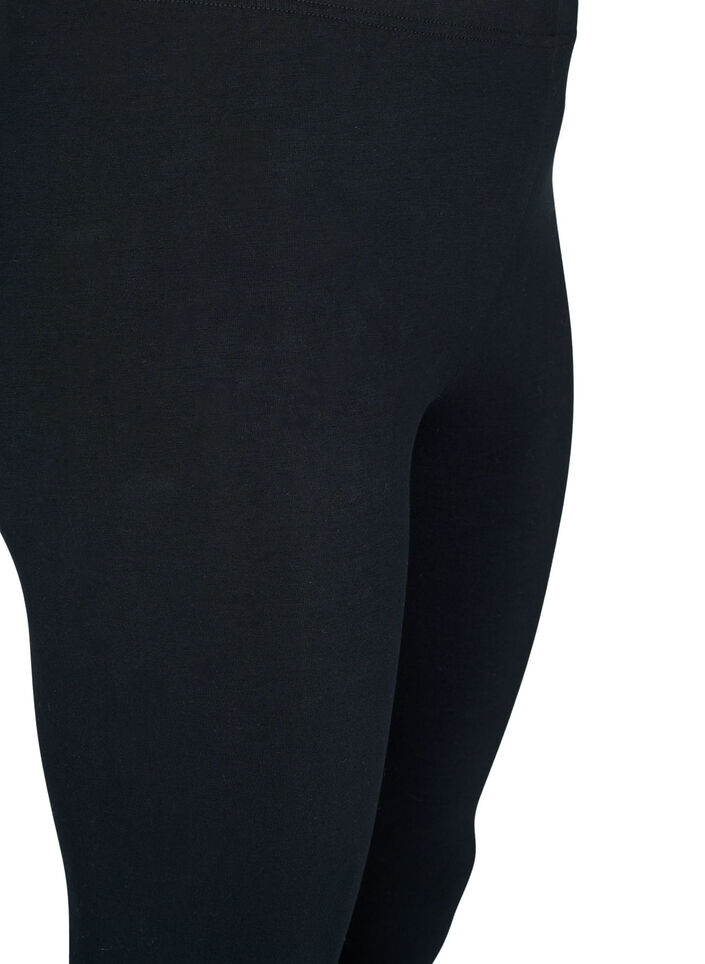Basis leggings med ekstra l&aelig;ngde, Sort, Packshot image number 2
