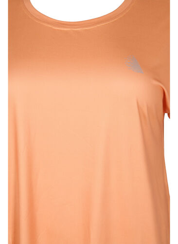 Kortærmet trænings t-shirt, Apricot Nectar, Packshot image number 2
