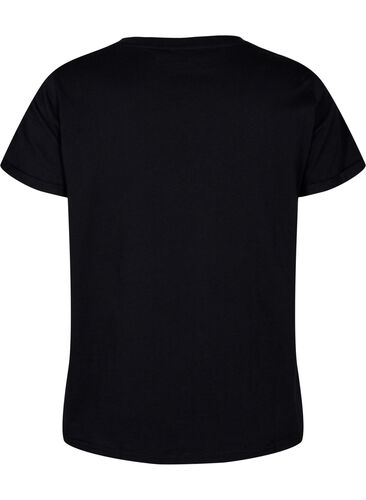 Trænings t-shirt med print, Black w. Copper Foil, Packshot image number 1