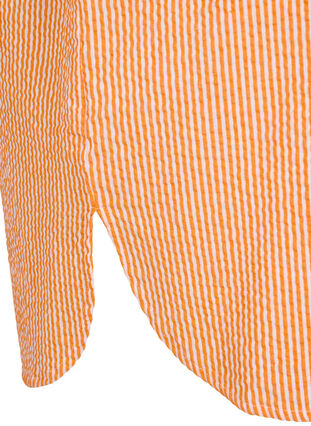 Stribet bomuldsskjorte med 3/4 ærmer, Exuberance Stripe, Packshot image number 3