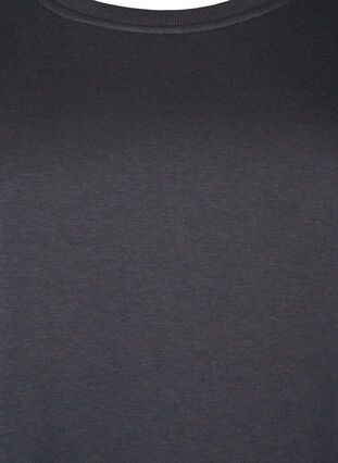 Sweatkjole med broderede detaljer, Dark Grey, Packshot image number 2