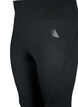 Tr&aelig;ningstights med fleecefor, Sort, Packshot image number 2