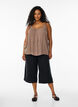 Strop top i viskose, Brun, Model image number 1