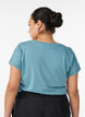 Kort&aelig;rmet t-shirt i bomuldsblanding, Bl&aring;, Model image number 2
