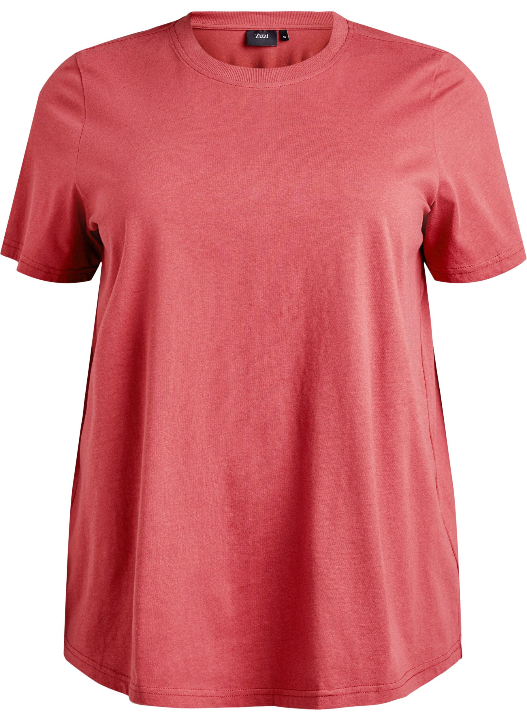 Basis T-Shirt I Bomuld Med Rund Hals