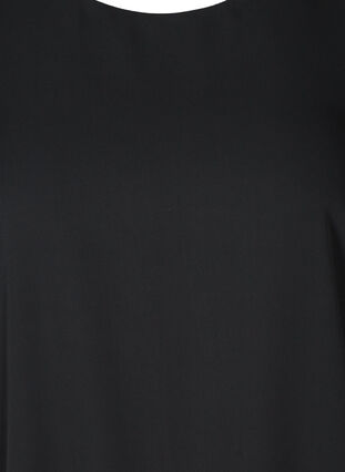 Kjole med pufærmer, Black, Packshot image number 2