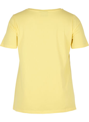 Basis t-shirt, Yellow Cream, Packshot image number 1