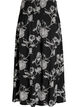 Maxinederdel i viskose med smock, Sort, Packshot image number 1