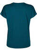 Kort&aelig;rmet tr&aelig;nings t-shirt med print, Deep Teal/Pacific, Packshot image number 1