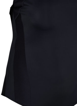 Badedragt med draperinger, Black, Packshot image number 3