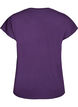 Ensfarvet tr&aelig;nings t-shirt, Lilla, Packshot image number 1