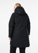 Vinterjakke med justerbar talje, Sort, Model image number 2