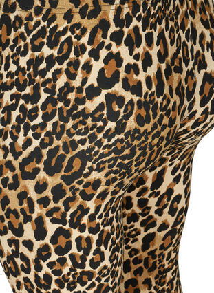 Viskose leggings med leopardprint, LEO AOP, Packshot image number 3