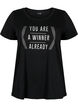 Trænings t-shirt med print, Black w. Winner, Packshot image number 0