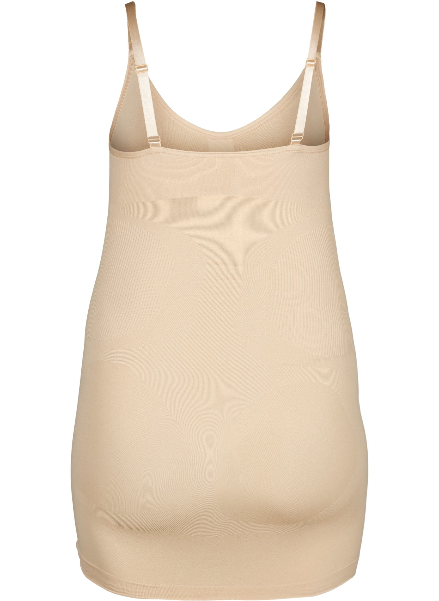 Zizzi Shapewear underkjole med tynde stropper, Beige, Packshot image number 1
