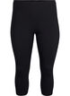 FLASH - 2-pak 3/4 leggings i bomuld, Sort, Packshot image number 2